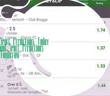 My bets today predictions